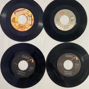 Vintage kenny rogers 45 vinyl records lot